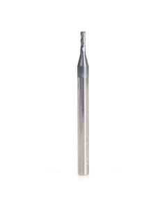 Amana 51728 AlTiN Coated CNC Steel, Stainless Steel & Composite Square Mini End Mill 0.055 Dia x 0.267 x 1/8 Shank