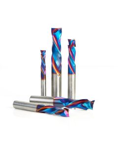 Amana AMS-182-K 5-Piece Spektra™ Extreme Tool Life Coated Compression Spiral CNC Router Bit Collection