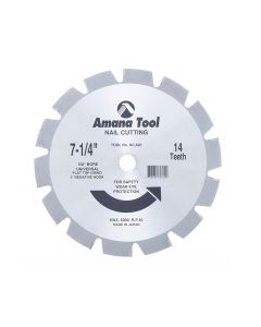 Amana NC-820 7-1/4"x14Tx5/8" NAIL CUTTING