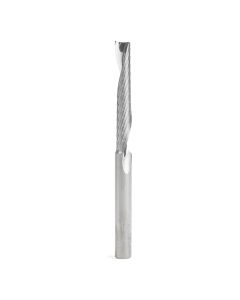 Amana tool 51499 Metric SC Spiral O Single Flute, Plastic Cutting 6 D x 38 CH x 6 SHK x 75mm Long Up-Cut CNC Router Bit with Mirror Finish