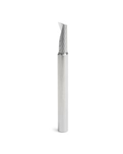 Amana tool 51638 Metric SC Spiral O Single Flute, Plastic Cutting 6 D x 16 CH x 6 SHK x 63mm Long Up-Cut CNC Router Bit with Mirror Finish