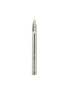 Amana tool BURS-190 Pointed Tree Shape SC 1/8 D x 3/8 CH x 1/8 SHK x 1-1/2 Inch Long Double Cut SG Burr Bit