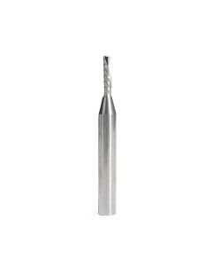 Amana tool 51526 Metric SC Spiral O Single Flute, Plastic Cutting 3 D x 12 CH x 6 SHK x 50mm Long Down-Cut CNC Router Bit with Mirror Finish