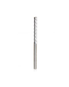 Amana tool 48010 Medium Burr with End Mil Point 1/8 D x 1 CH x 1/8 SHK x 2 Inch Long SC Fiberglass and Composite Cutting Router Bit