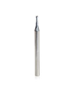 Amana tool 51669 Mini SC Spiral for Steel, Stainless Steel & Composites, AlTiN Coated 0.055 D x 0.267 CH x 1/8 SHK x 1-1/2 Inch Long Up-Cut 2-Flute Square End Router Bit/End Mil