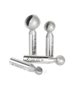 Amana tool AMS-557 4-Pc. Carbide Tipped Bal End 1/2 Inch SHK Router Bit Includes 45960, 45962, 45964, 45968