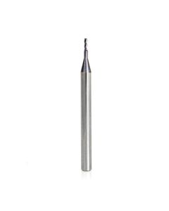 Amana tool 51725 Mini SC Spiral for Steel, Stainless Steel & Composites, AlTiN Coated 0.040 D x 0.120 CH x 1/8 SHK x 1-1/2 Inch Long Up-Cut 4-Flute Square End Router Bit/End Mil