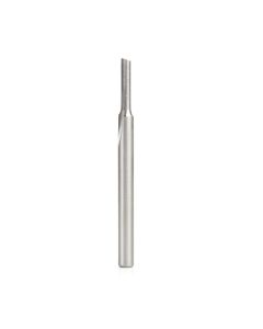 Amana tool HSS1503 Plastic Cutting, Single Straight O Flute 3/16 D x 3/4 CH x 1/4 SHK x 3-1/4 Inch Long High Speed Steel (HSS) Router Bit