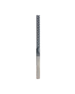 Amana tool 48054-E High Performance End Mil 1/4 D x 2-1/8 CH x 1/4 SHK x 4 Inch Long SC Fiberglass and Composite Cutting AlTiN Coated Router Bit