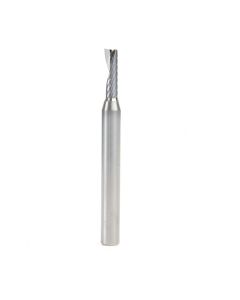 Amana tool 51423 CNC SC Spiral O Single Flute, Plastic Cutting 3/16 D x 5/8 CH x 1/4 SHK x 2-1/2 Inch Long Up-Cut Router Bit with Mirror Finish