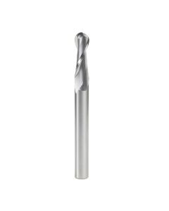 Amana tool 46459 SC Up-Cut Spiral CNC Bal Nose 1/4 R x 1/2 D x 1-1/2 CH x 1/2 SHK x 5 Inch Long x 2 Flute Router Bit with High Mirror Finish -- For CNC Use Only --