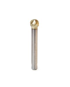 Amana tool BURS-154NF Bal Shape SC Head 3/8 D x 5/16 CH x 1/4 SHK x 2-1/8 Inch Long ZrN Coated Double Cut SD Burr Bit