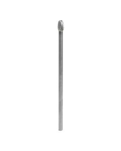 Amana tool BURS-176 Oval Shape SC Head 3/8 D x 5/8 CH x 1/4 SHK x 6-5/8 Inch Long Double Cut SE Burr Bit