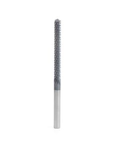 Amana tool 48054-D High Performance Dril End 1/4 D x 2-1/8 CH x 1/4 SHK x 4 Inch Long SC Fiberglass and Composite Cutting AlTiN Coated Router Bit