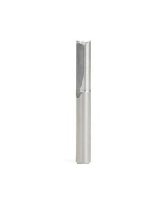 Amana tool 43607 Solid Carbide Double Straight V Flute, Plastic Cutting 1/4 D x 3/4 CH x 1/4 SHK x 2 Inch Long Router Bit