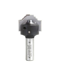 Amana tool RC-2494 CNC Insert Nova System Bead Plunge Form for MDF and Wood Cabinet Doors 27/32 D x 19/64 CH x 1/2 Inch SHK Router Bit