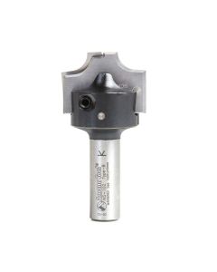 Amana tool RC-2498 CNC Insert Nova System Corner Rounding Plunge Form for MDF and Wood Cabinet Doors 1-11/32 D x 19/64 CH x 1/2 Inch SHK Router Bit