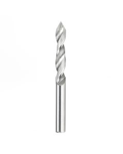 Amana tool 363007 Solid Carbide V-Point Dril Bit R/H 5mm D x 55mm Long x 5mm SHK