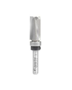Amana tool 45460-3DS Carbide Tipped Down Shear Angle Face Plunge Template 1/2 D x 1 CH x 1/4 Inch SHK w Upper Bal Bearing 3 Flute Router Bit