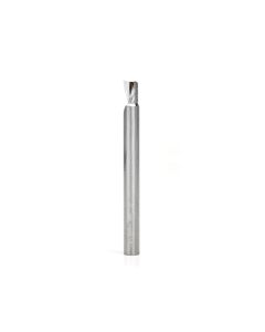 Amana tool 57304 Metric SC Spiral O Single Flute, Aluminum Cutting 6 D x 8 CH x 6 SHK x 64mm Long Up-Cut ?Router Bit with Mirror Finish