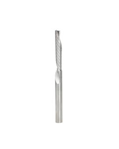 Amana tool 57308 Metric SC Spiral O Single Flute, Aluminum Cutting 6 D x 32 CH x 6 SHK x 76mm Long Down-Cut ?Router Bit with Mirror Finish