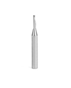 Amana tool 57307 Metric SC CNC Spiral O Single Flute, Aluminum Cutting 3 D x 12 CH x 6 SHK x 50mm Long Down-Cut Router Bit with Mirror Finish