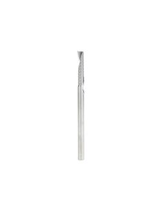 Amana tool 57318 Metric SC CNC Spiral O Single Flute, Plastic Cutting 4 D x 20 CH x 4 SHK x 64mm Long Up-Cut Router Bit with Mirror Finish