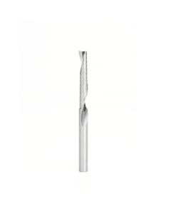 Amana tool 57322 Metric SC CNC Spiral O Single Flute, Plastic Cutting 5 D x 30 CH x 5 SHK x 64mm Long Up-Cut Router Bit with Mirror Finish