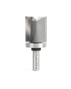 Amana tool 45368 Carbide Tipped Flush Trim Plunge Template 1-1/2 D x 1-3/4 Inch CH x 1/2 SHK w/ Upper Bal Bearing Router Bit