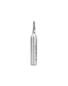 Amana tool HSS1623 HSS Spiral Aluminum Cutting Single Flute Up-Cut 1/4 D x 3/4 CH x 1/2 Inch SHK Router Bit