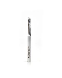 Amana tool HSS1629 HSS Spiral Aluminum Cutting Single Flute Down-Cut 1/4 D x 1 CH x 1/4 Inch SHK Router Bit