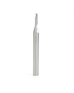 Amana tool 57302 Metric SC CNC Spiral O Single Flute, Aluminum Cutting 3 D x 12 CH x 6 SHK x 64mm Long Up-Cut Router Bit with Mirror Finish