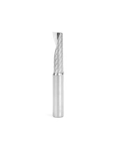 Amana tool 57328 SC Metric CNC Spiral O Single Flute, Plastic Cutting 10 D x 35 CH x 10 SHK x 76mm Long Up-Cut Router Bit with Mirror Finish