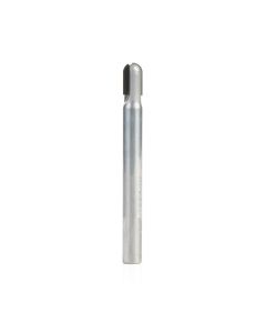 Amana tool DRB-432 Polycrystaline Diamond (PCD) Tipped Bal Nose 1/8 R x 1/4 D x 3/8 CH x 1/4 Inch SHK Router Bit