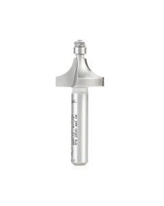 Amana tool MRR112 Miniature 1/4 Radius Corner Rounding with 3/16 Dia Bal Bearing x 11/16 Dia x 13/32 Cut Height x 1/4 Inch Shank Carbide Tipped Router Bit