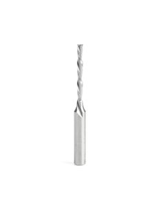 Amana tool 46564 CNC Solid Carbide CNC Foam Cutting Down-Cut Flat Bottom Spiral 1/8 D x 1-1/8 CH x 1/4 SHK x 2-1/2 Inch Long Router Bit