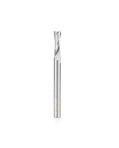 Amana tool 51765 SC CNC Spiral Double O Flute, Plastic Cutting 1/4 Dia x 7/8 CH x 1/4 Shank x 3 Inch Long Up-Cut Router Bit