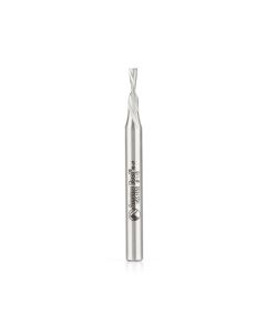 Amana tool HSS1650 HSS Spiral Aluminum Cutting Double Flute Down-Cut 1/8 D x 5/16 CH x 1/4 SHK 2-5/8 Inch Long Router Bit