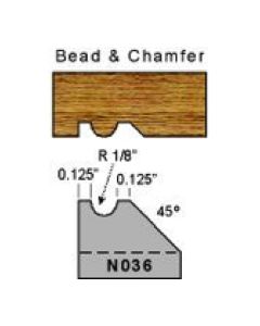 1/8 radius bead and chamfer profile