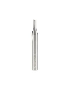 Amana tool 43501 Solid Carbide Single O Flute, Plastic Cutting 1/8 D x 5/16 CH x 1/4 SHK x 2 Inch Long Router Bit