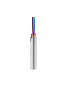 Amana tool 43600-K SC Spektra Extreme tool Life Coated Double Straight V Flute, Plastic Cutting 1/8 D x 1/2 CH x 1/4 SHK x 2 Inch Long Router Bit