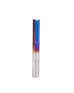 Amana tool 43607-K SC Spektra Extreme tool Life Coated Double Straight V Flute, Plastic Cutting 1/4 D x 3/4 CH x 1/4 SHK x 2 Inch Long Router Bit