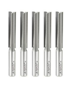Amana tool 45427-5, 5-Pack, Carbide Tipped Straight Plunge High Production 1/2 D x 2-1/2 CH x 4-1/2 Long x 1/2 Inch SHK Router Bits