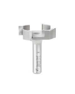 Amana tool 45527 Carbide Tipped 2 Dia x 1/2 CH x 1/2 Shk x 2-1/2 Long Spoilboard Surfacing & Flattening 4-Flute Router Bit