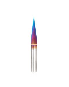 Amana tool 45611-K-M Solid Carbide Spektra Extreme tool Life Coated 15 Degree Engraving 0.005 Tip Width x 6mm SHK x 58mm Long Signmaking Router Bit