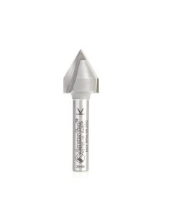 Amana tool 45705-M Carbide Tipped V Groove 60 Deg x 12.7mm D x 10.5mm CH x 6mm SHK Router Bit