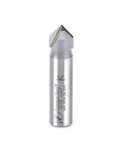 Amana 45708 Carbide Tipped V Groove 90 Deg x 1/2 Dia x 1/2 x 1/2 Inch Shank