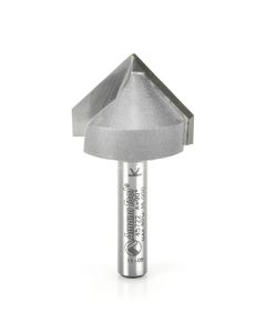 Amana 45722 Carbide Tipped V Groove 90 Deg x 1 Inch Dia x 5/8 x 1/4 Shank