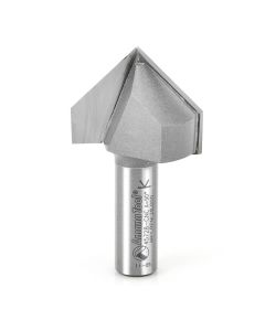 Amana tool 45728-CNC Carbide Tipped V-Groove 90 Deg x 1-1/2 D x 1-1/4 Inch CH x 1/2 SHK Router Bit