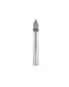 Amana tool 45763 Solid Carbide 60 Degree Engraving 0.020 Tip Width x 1/4 SHK x 2 Inch Long Signmaking Router Bit